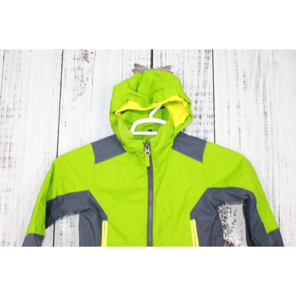 LL Bean Boys Green 3in1 Jacket Water Resistant Coat Green Shell Only Size S 4 - Picture 2 of 10
